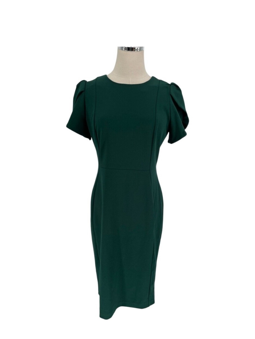 Calvin Klein Forest Green Midi Sheath Dress size 8